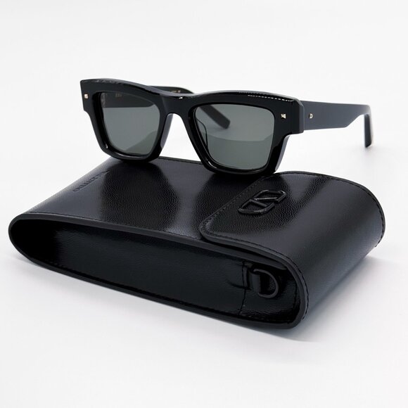 NEW VALENTINO XXII VLS-106A BLACK UNISEX SUNGLASSES VALENTINO main image 11